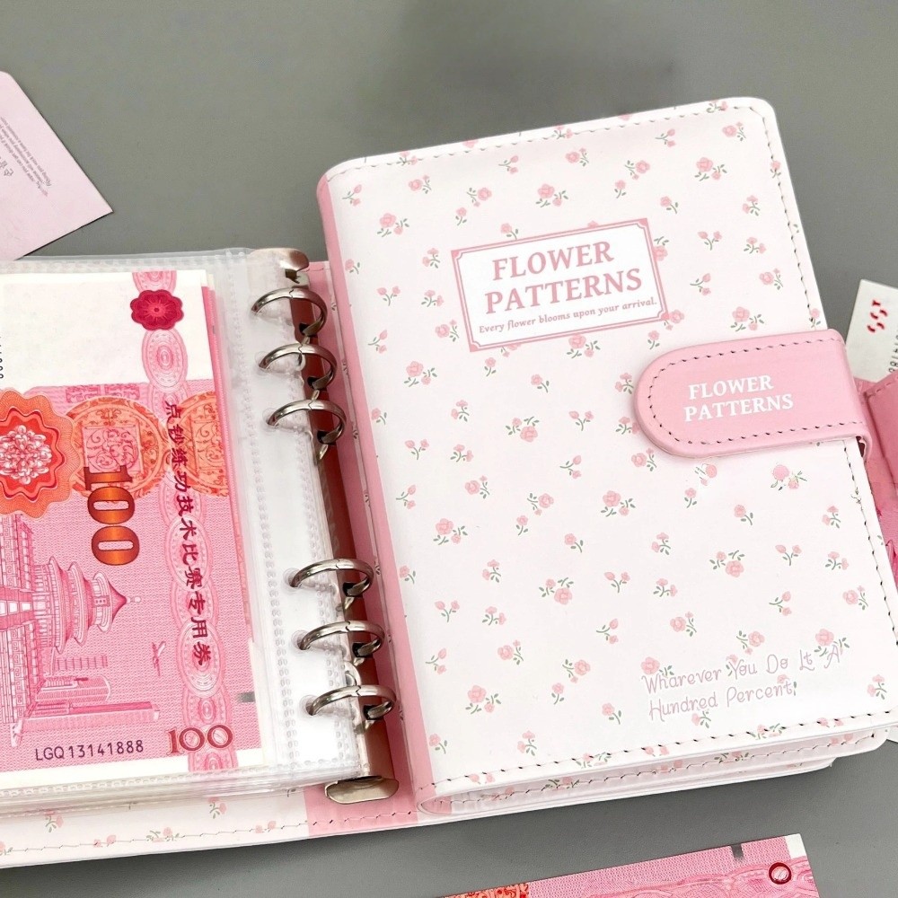 Home Office Budget - Binder Penghemat Uang Kulit PU Baru