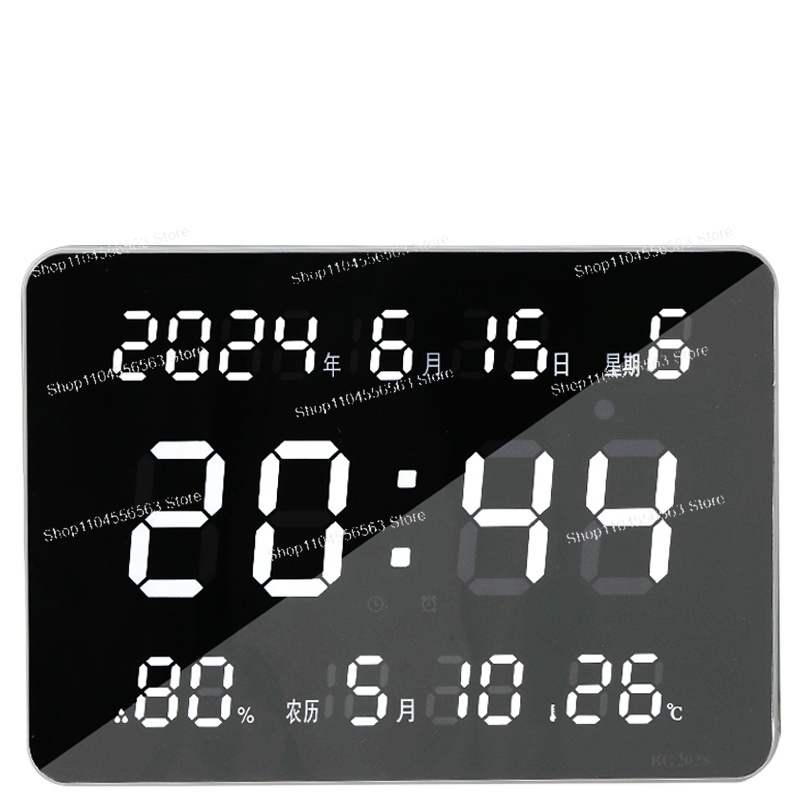 Home Office Updates - Jam Dinding Digital dengan Layar LED,
