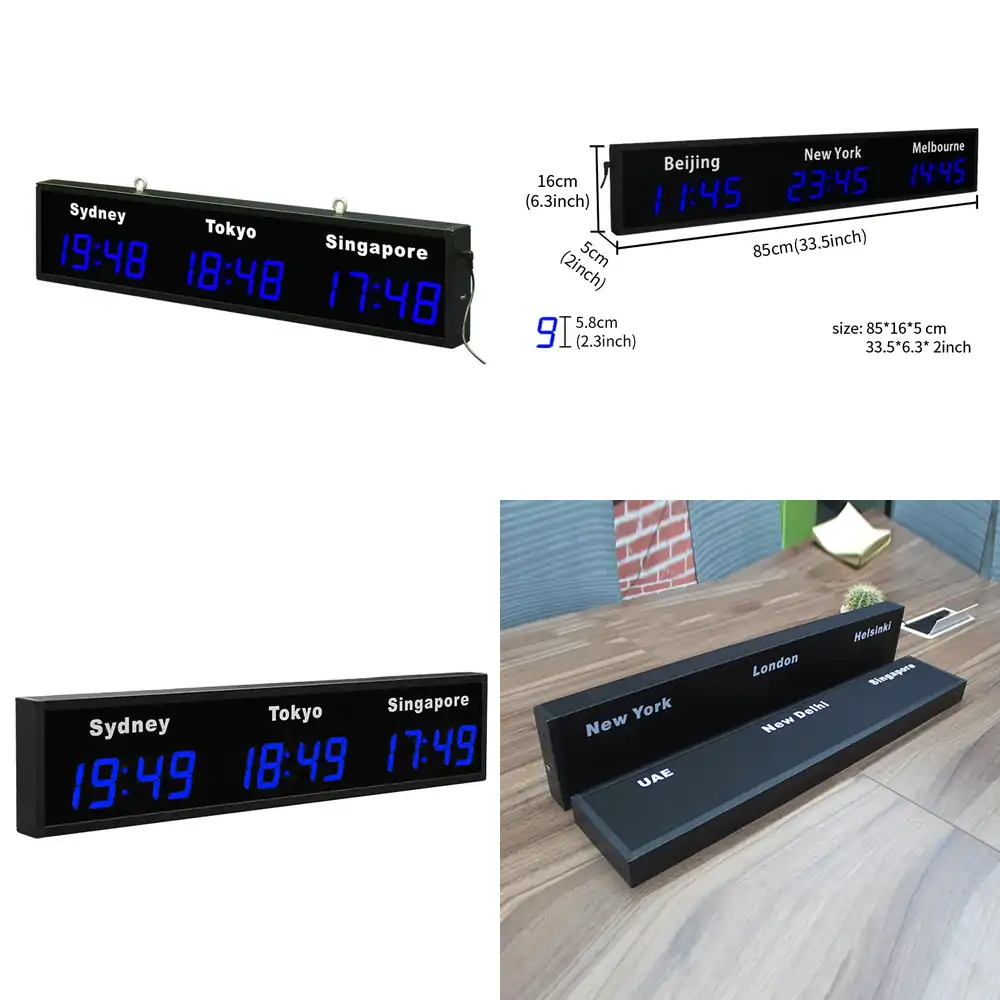 Home Office Updates - Jam Dinding Digital CP034 Tampilan Waktu