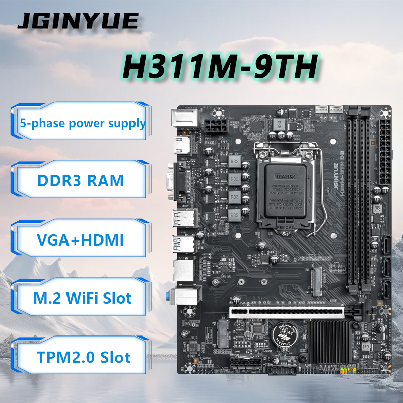 Home Office Budget - JGINYUE H110 Motherboard mendukung Intel 8/9th