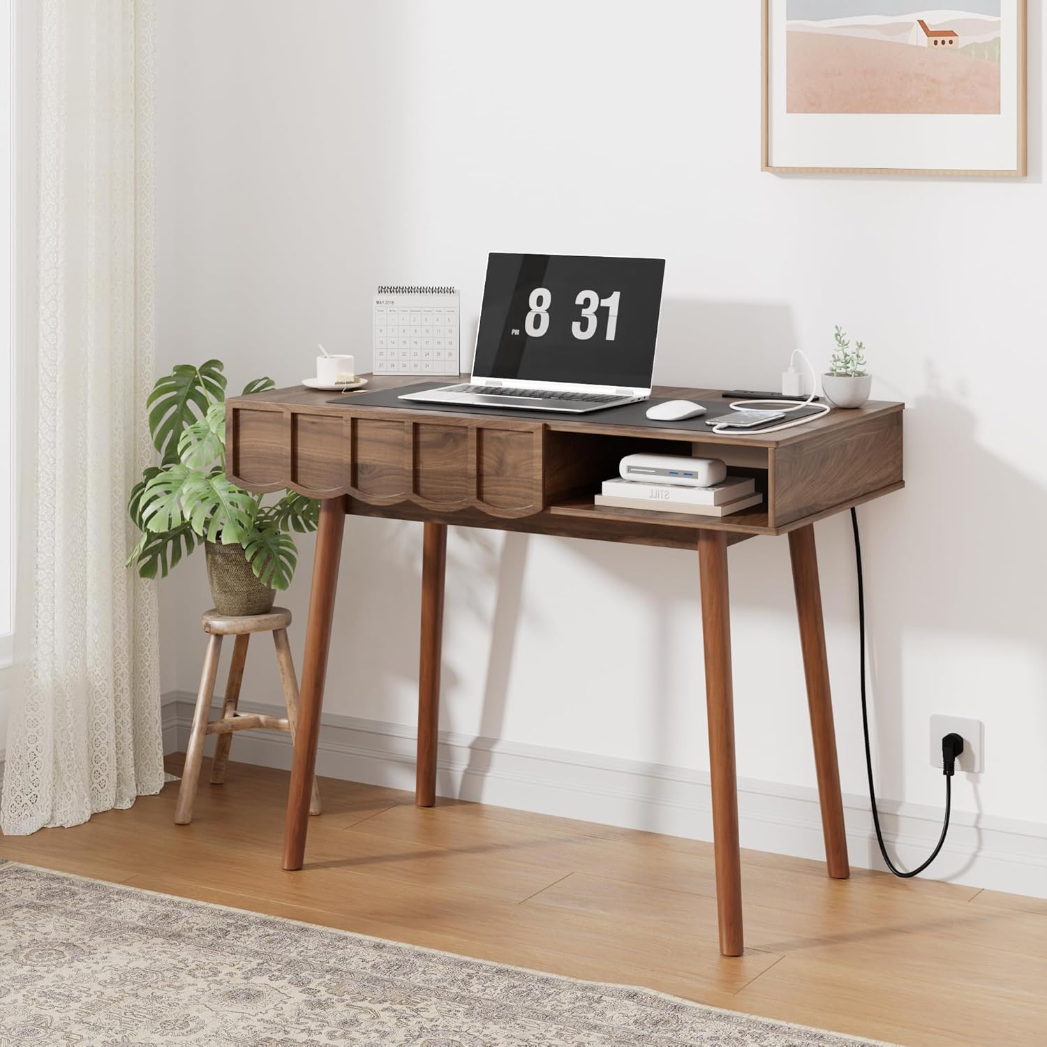 Desk Drawer Small - Meja Eksekutif Gaya Mid Century Modern
