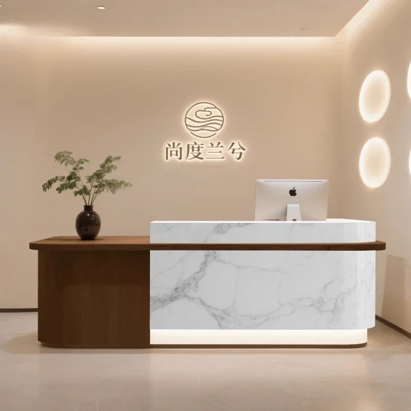 Home Office Tienda - Meja Resepsionis Promosi Rumah Mewah, Meja