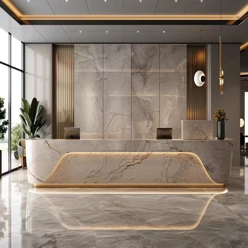 Meja Resepsionis Elegan Mewah  - Home Office Tienda ulasan dan harga