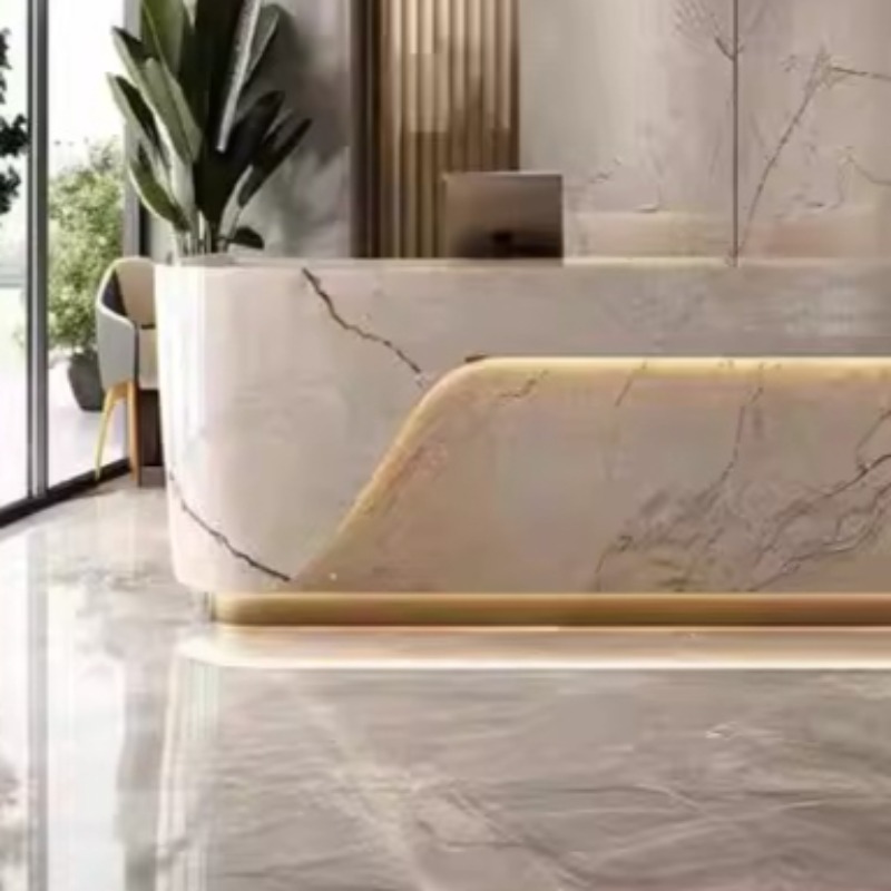 Meja Resepsionis Elegan Mewah  - Home Office Tienda ulasan dan harga