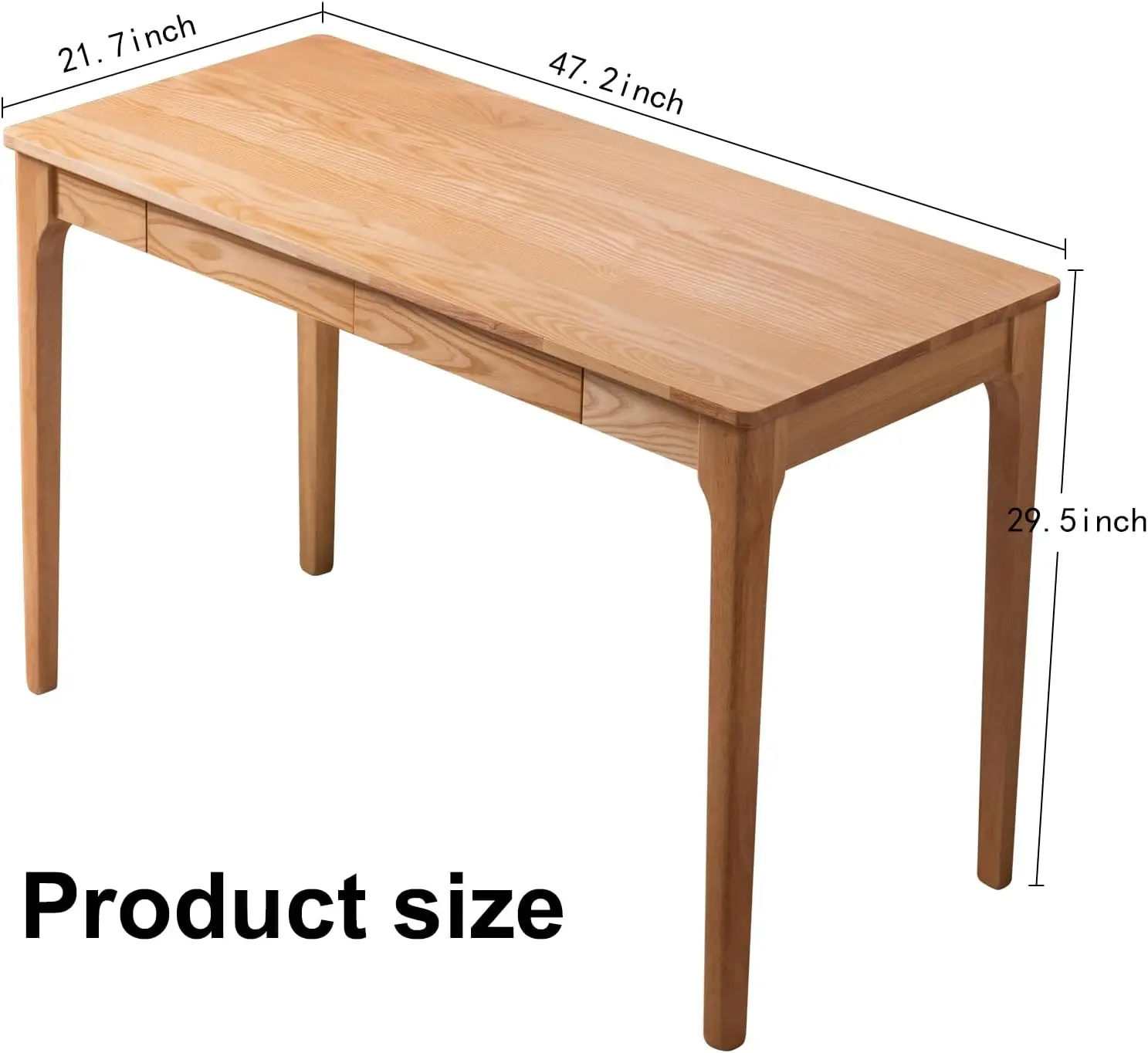 Meja Kayu Solid dengan Laci, M - Desk Drawer Small ulasan dan harga