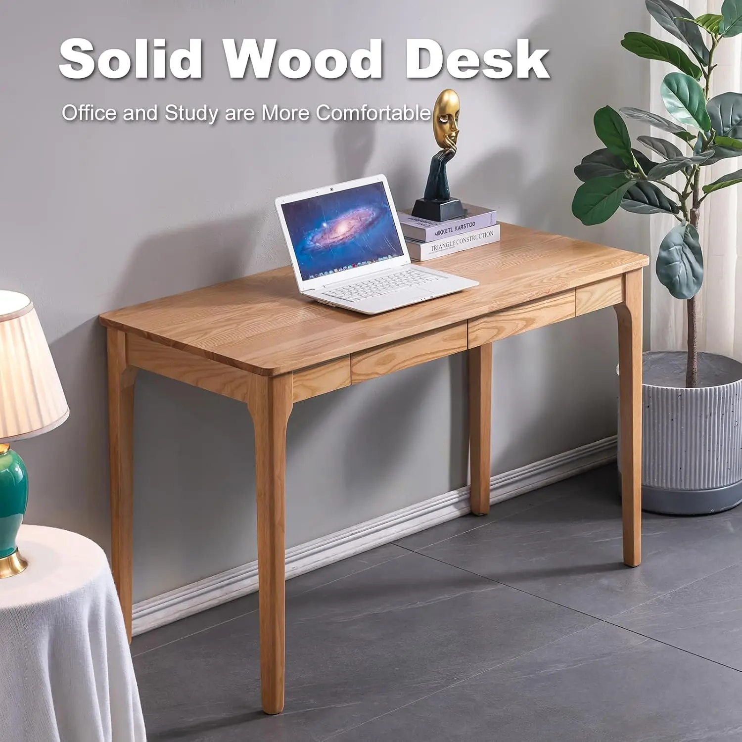 Meja Kayu Solid dengan Laci, M - Desk Drawer Small ulasan dan harga