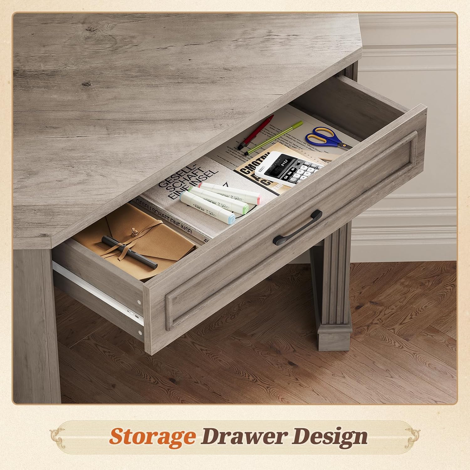 Meja Komputer Segitiga dengan  - Desk Drawer Small ulasan dan harga