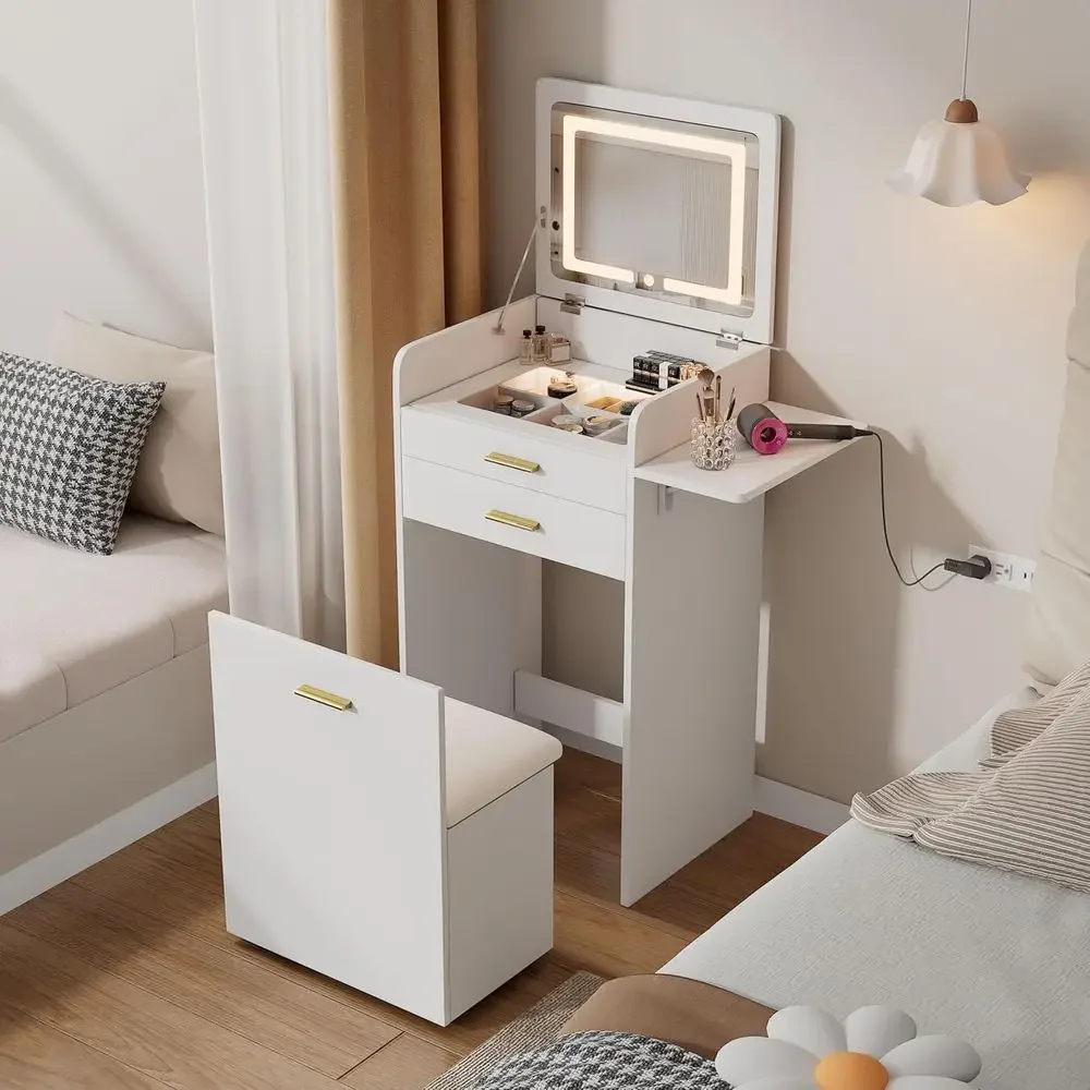 Meja Rias Kompak dengan Cermin - Desk Drawer Small ulasan dan harga