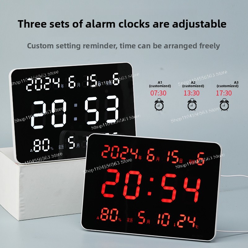 Jam Dinding Digital dengan Lay - Home Office Updates ulasan dan harga