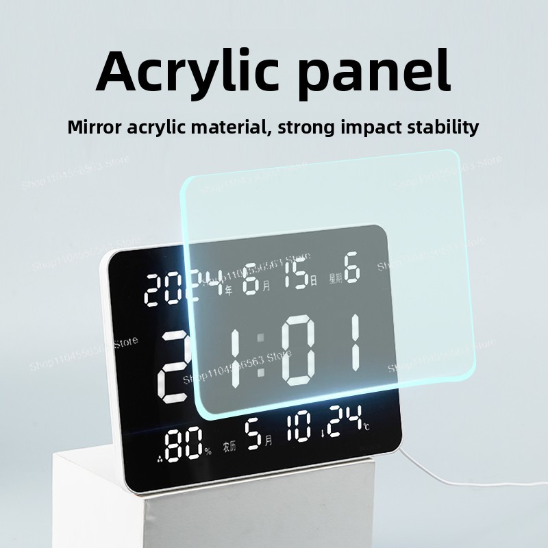 Jam Dinding Digital dengan Lay - Home Office Updates ulasan dan harga