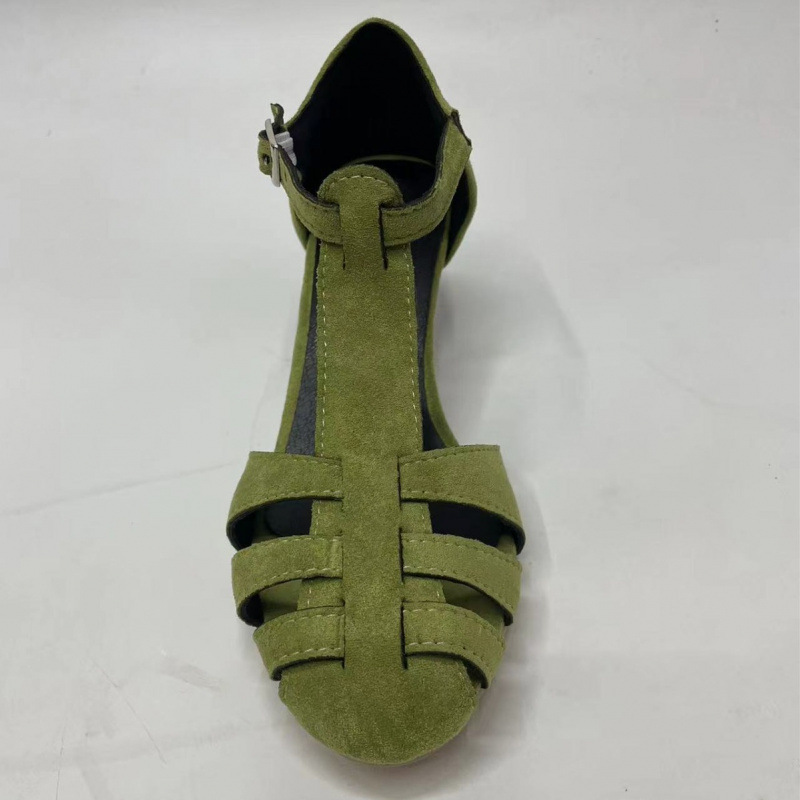 Sandal Wanita Hijau Suede Kitt - Home Office Size ulasan dan harga