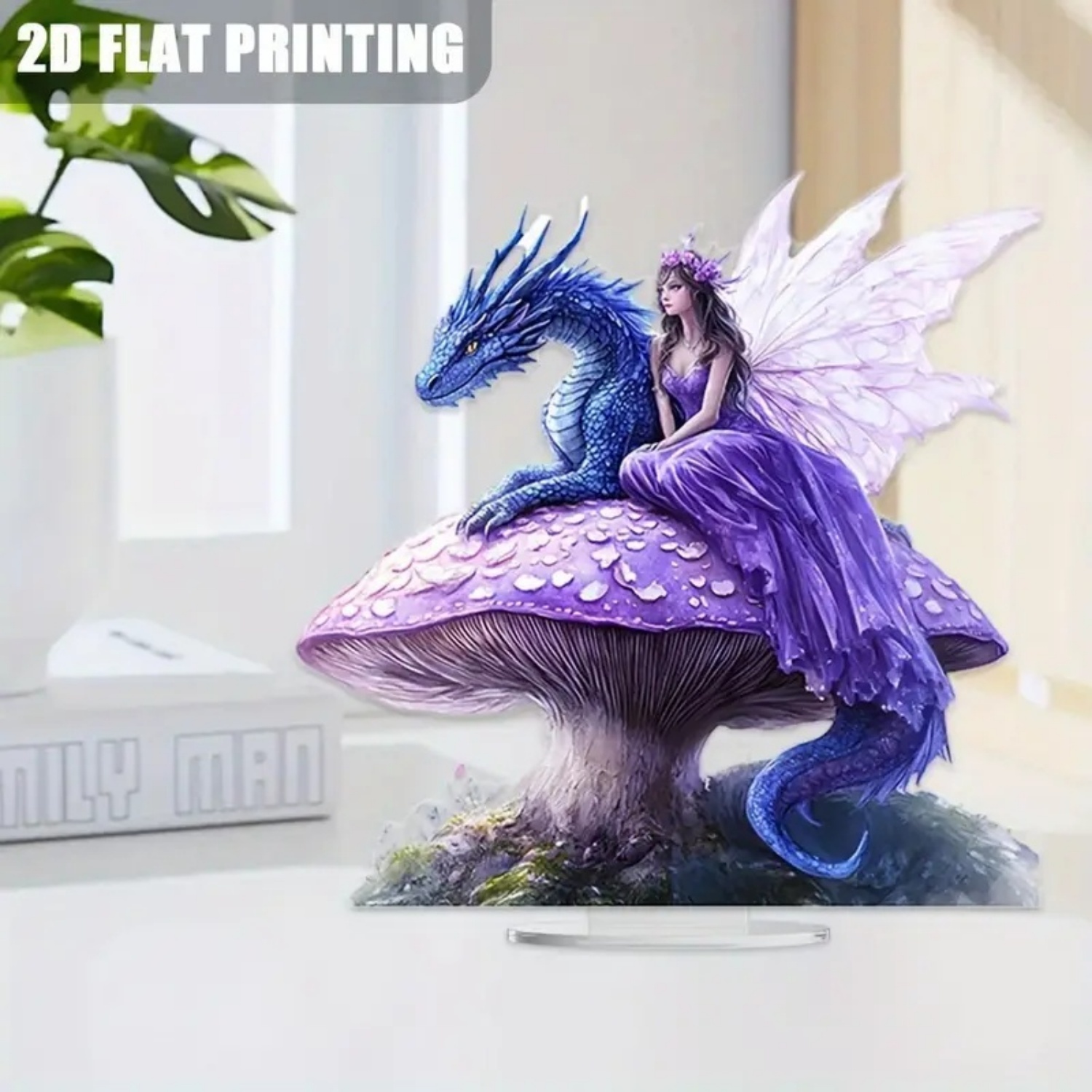 Patung peri, patung peri ungu  - Office Table Home ulasan dan harga