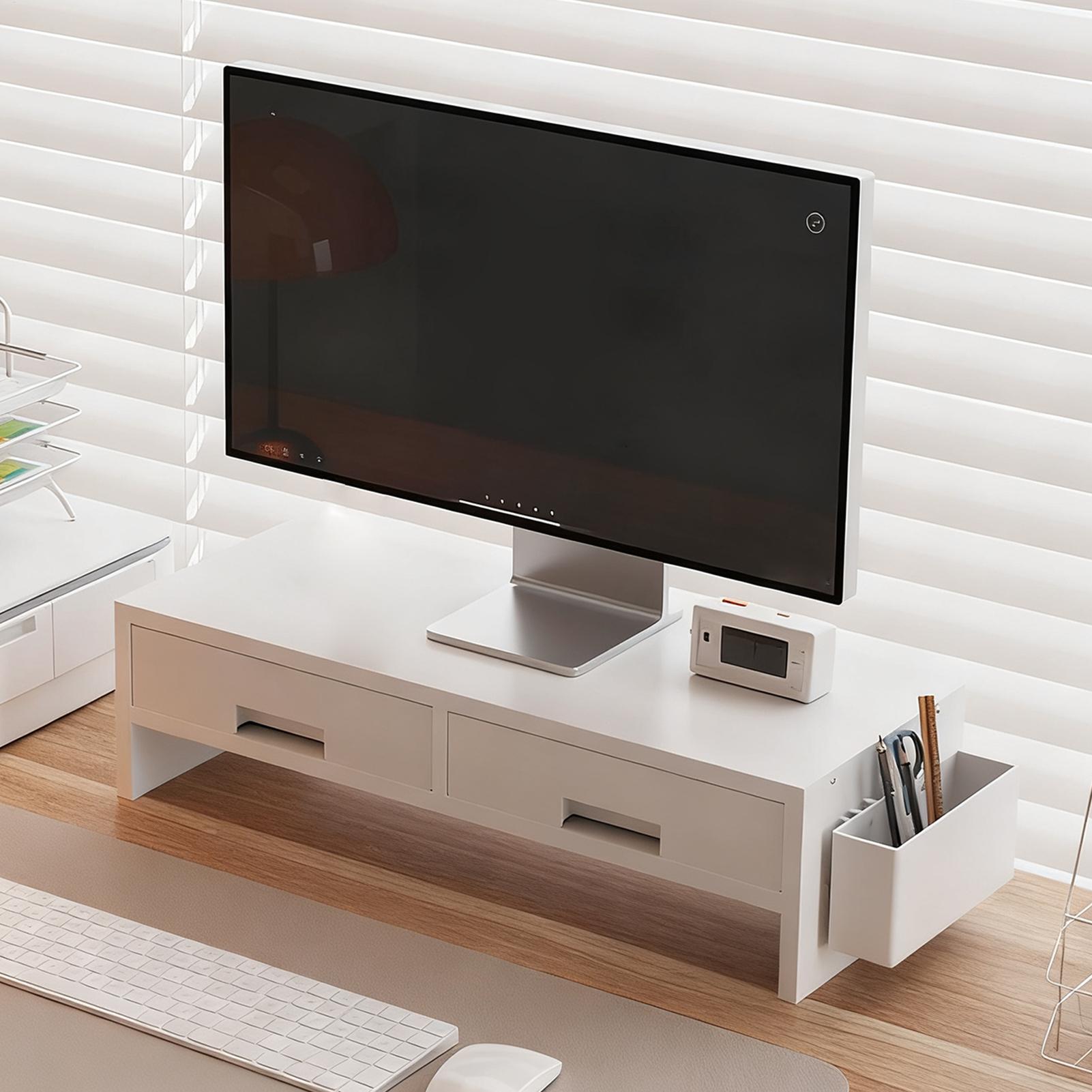 Penyangga Monitor Meja dengan  - Desk Drawer Small ulasan dan harga