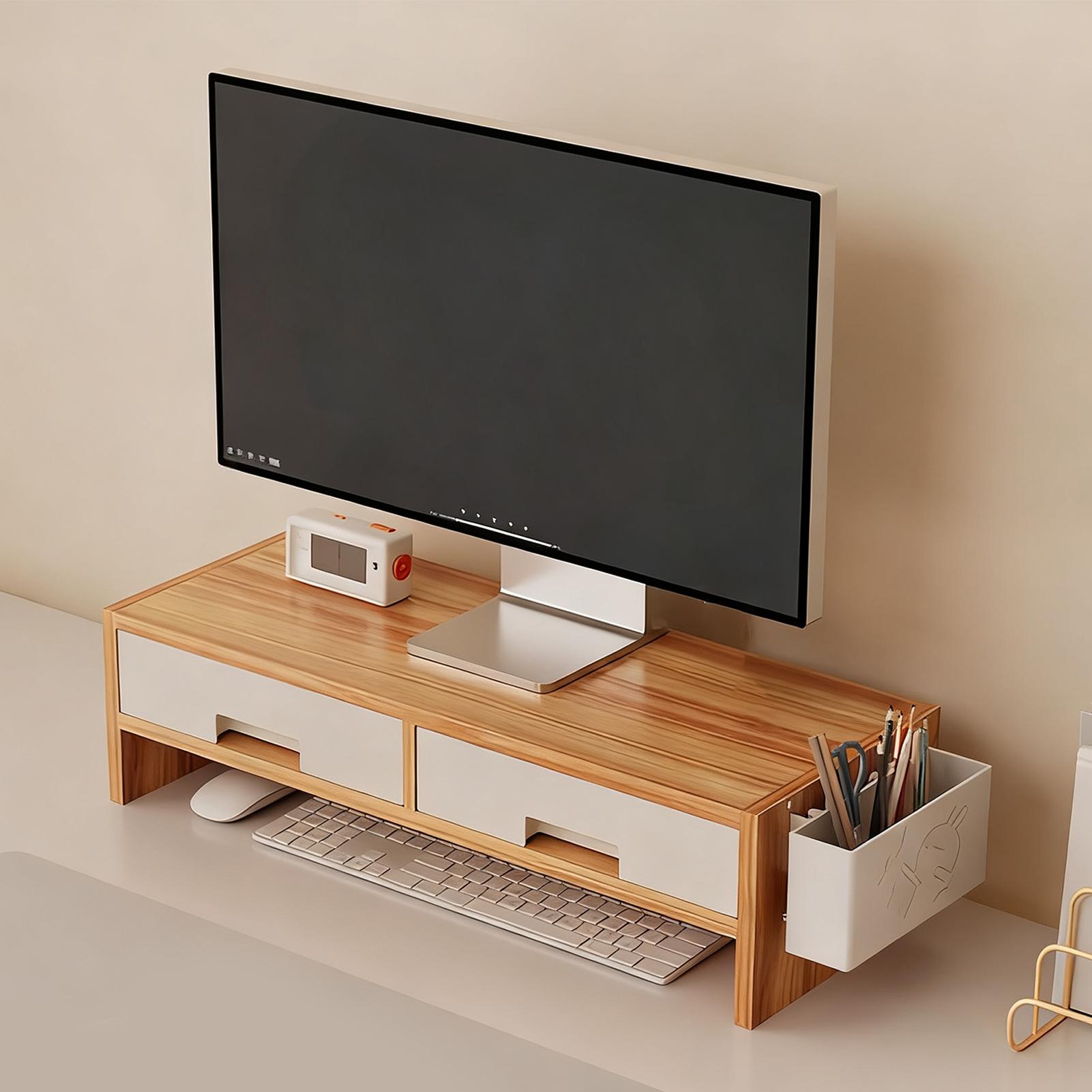 Penyangga Monitor Meja dengan  - Desk Drawer Small ulasan dan harga