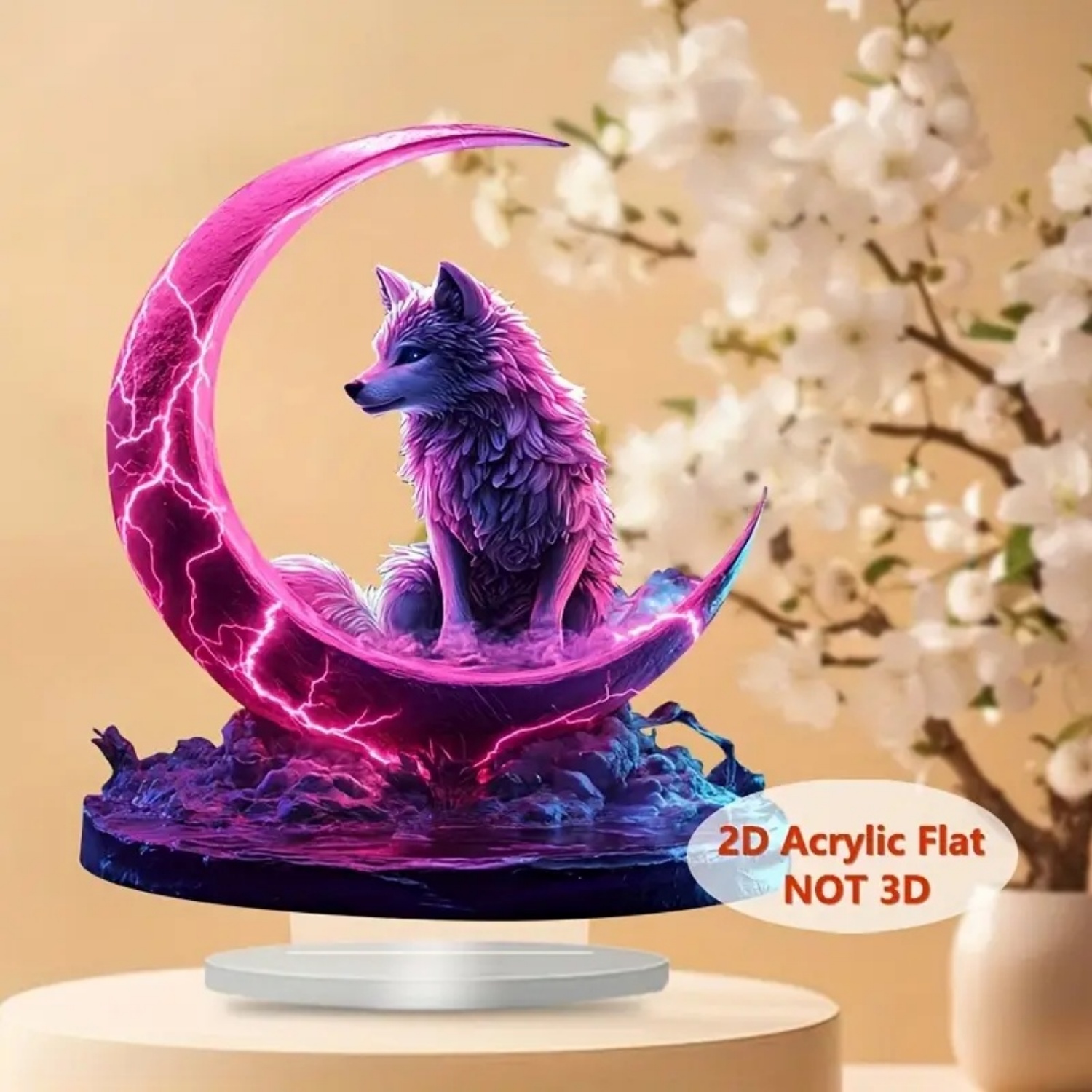 Patung Serigala api, patung ak - Office Table Home ulasan dan harga