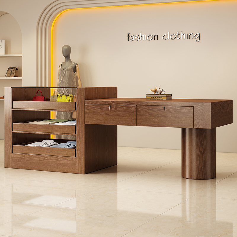 desain meja resepsionis kayu m - Home Office Tienda ulasan dan harga