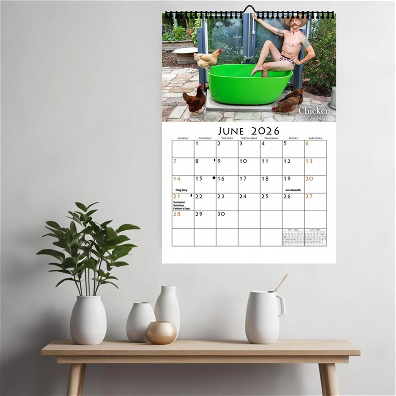 Kalender Dinding Ayah Ayam Luc - Home Office Size ulasan dan harga