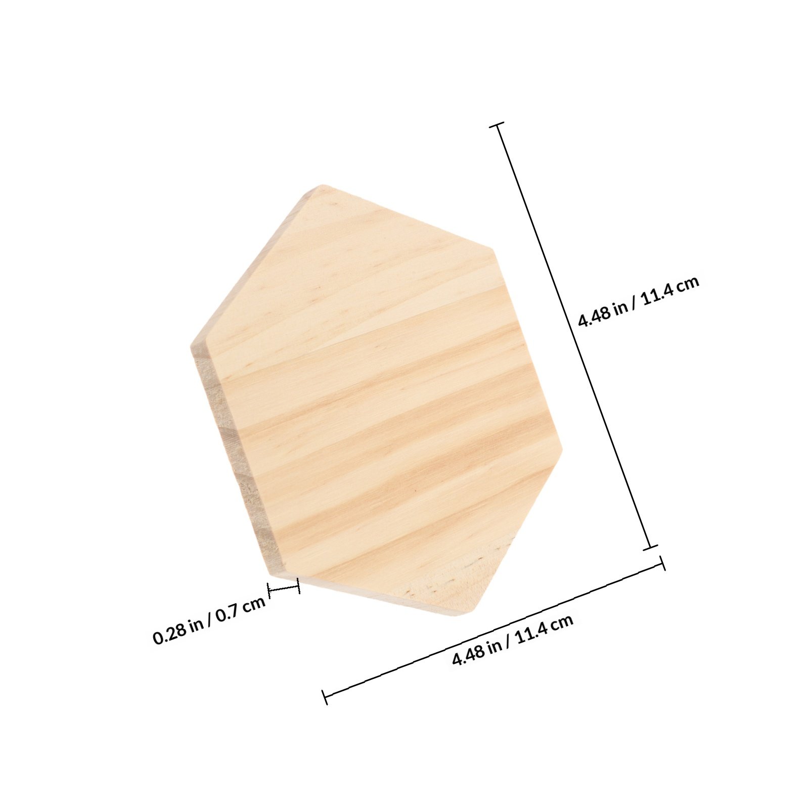 6 Buah Alas Gelas Kayu Heksago - Office Table Home ulasan dan harga