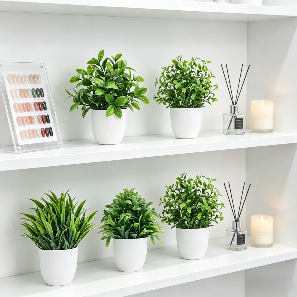 4 Buah/Set Tanaman Buatan Mini - Home Office Word ulasan dan harga
