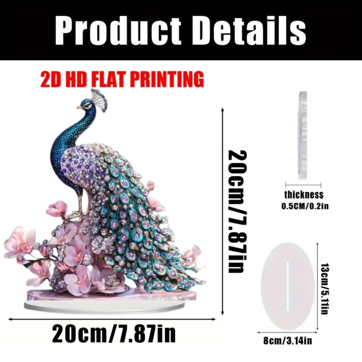 Patung Akrilik 2D Bentuk Burun - Office Table Home ulasan dan harga