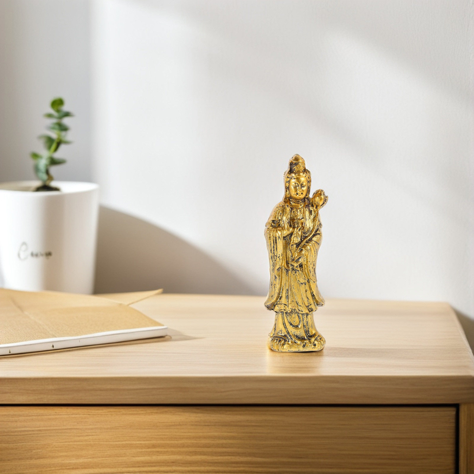 Patung Buddha Yin Vintage Eleg - Office Table Home ulasan dan harga